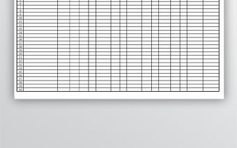 簡潔庫存明細表模板