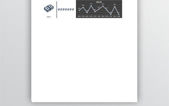圖表模板財務收入同期分析一覽圖