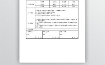 項目部員工入職表Excel表