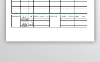 生產報表表格模板