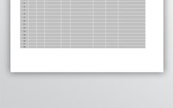 員工檔案表Excel表格模板