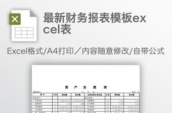 2022年最新財務報表模板免費