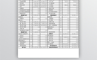 最新财务报表模板excel表