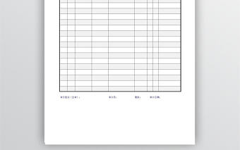 審計(jì)查帳記錄excel模版