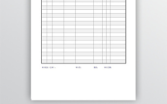 審計(jì)查帳記錄excel模版