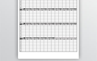 黑色商務風考勤表