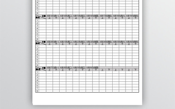 黑色商務(wù)風(fēng)考勤表