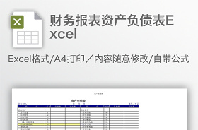 2022最新資產(chǎn)負債表和利潤表模板