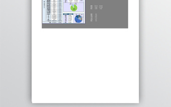 月报利润分析表饼状图excel模板