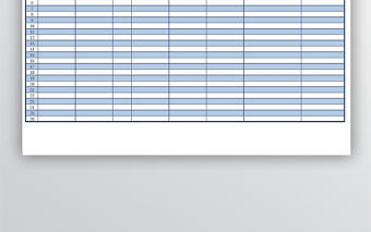 通訊錄EXCEL模板