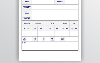 被审计单位基本情况表excel模板