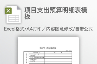 2021年支出预算表