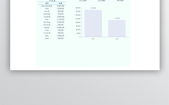 簡易每月預(yù)算表格