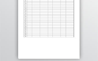 月份工資簽收登記表