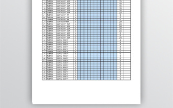 简洁蓝色库存报表