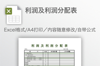 2022拼多多利润表 excel