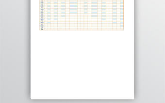 家庭月開支明細excel模板