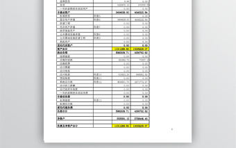 政府部门财务报告excel表-4联