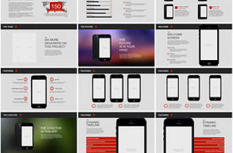 手機APP產品發布會ppt模板