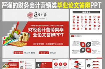 嚴謹實用財務會計營銷類畢業論文答辯PPT
