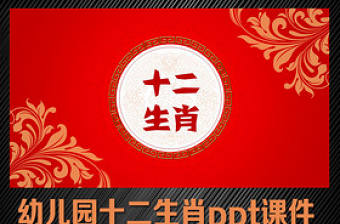 幼兒園卡通十二生肖ppt課件