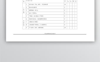 技術單位的人事考績表格