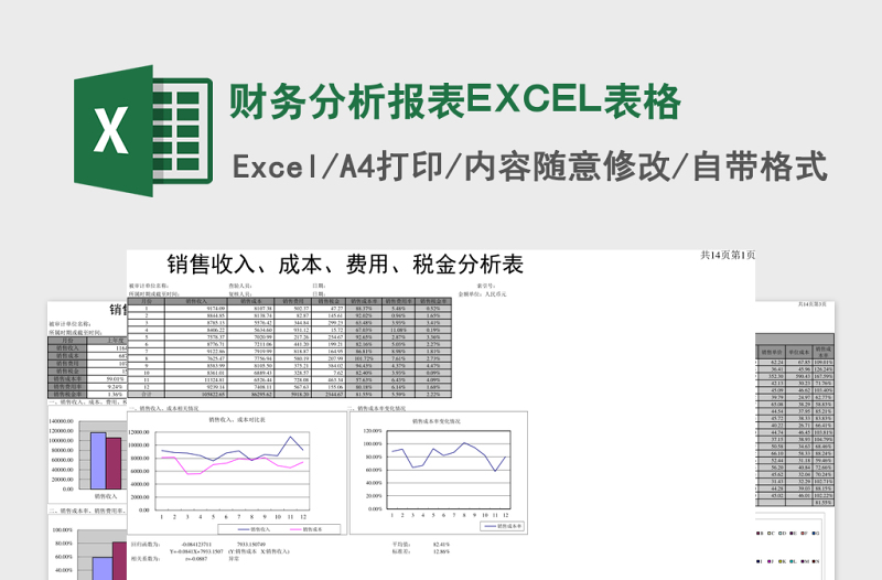 财务分析报表EXCEL表格