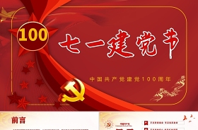2021庆祝建党100周年重温党史ppt