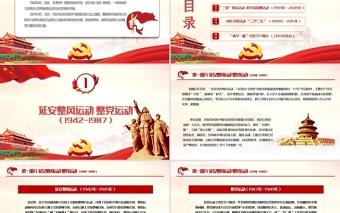 2021百年党史中的党内思想教育PPT中国共产党建党一百周年系列党课