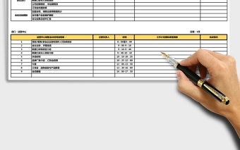 会议流程及安排Excel