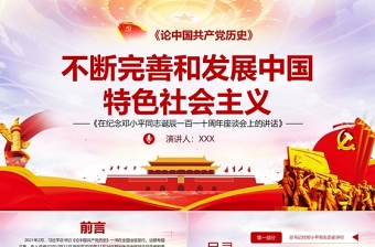 2021中国共产党100周年社会实践报告ppt