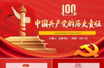 2021学习新时代中国共产党的历史使命会议记录ppt