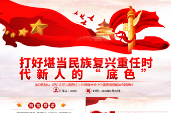 2022中国共青团成立100周年团课稿下载