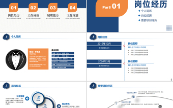 2022岗位竞聘PPT蓝色大气中层干部竞聘内部竞聘部门岗位竞聘报告模板