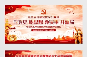 2021庆祝中国共产党100周年校园布置展板