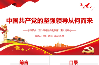 2022中国共产党的领导的知识建构图ppt
