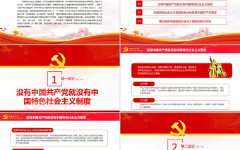 中国特色社会主义制度的最大优势PPT红色党政风党员干部深入学习《决议》专题党课课件