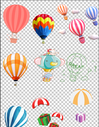 2021六一儿童节热气球图片免扣卡通六一儿童节素材大全合集