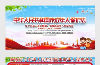 2021中华人民共和国未成年人保护法解读海报