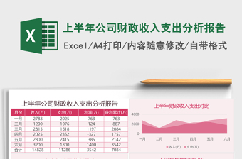 上半年公司财政收入支出分析报告