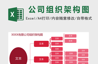 高科科技有限公司组织架构图excel表格模板