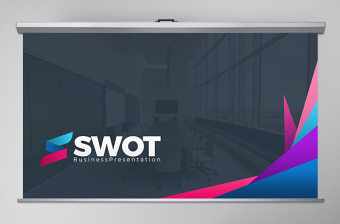 简约SWOT分析商务业务介绍ppt模板