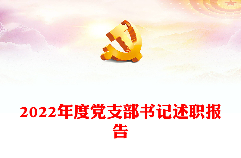 2022年度党支部书记述职报告