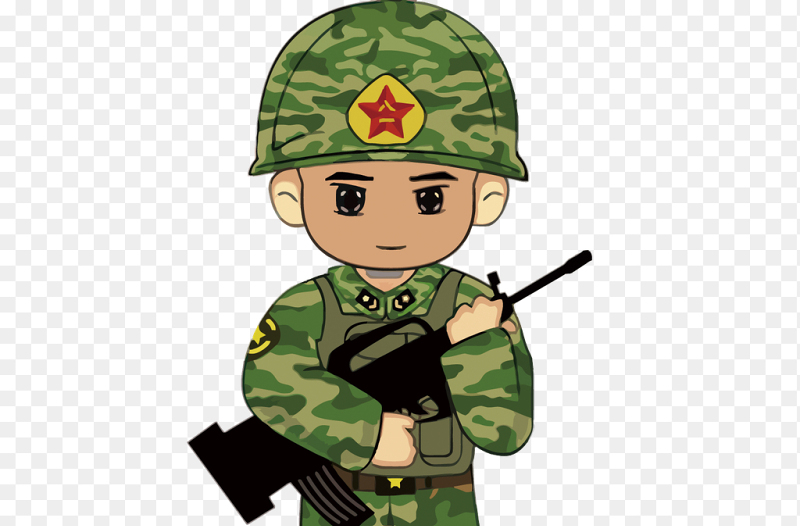 卡通迷彩服小兵图片图片