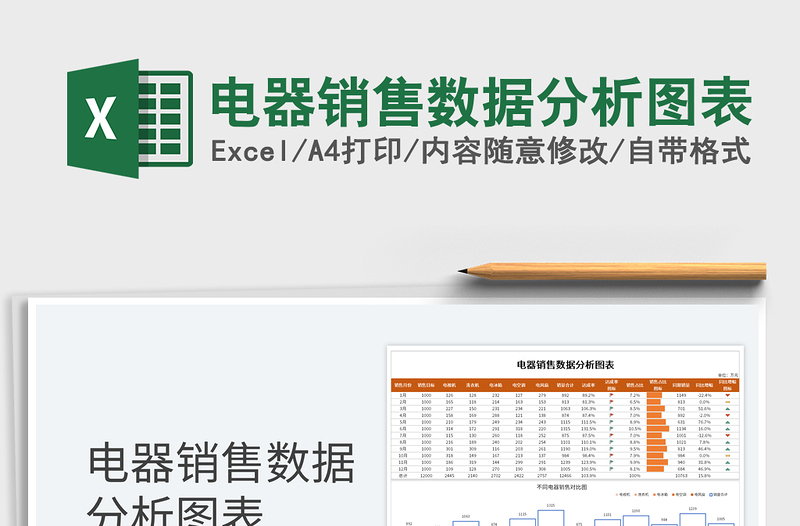 2023电器销售数据分析图表免费下载