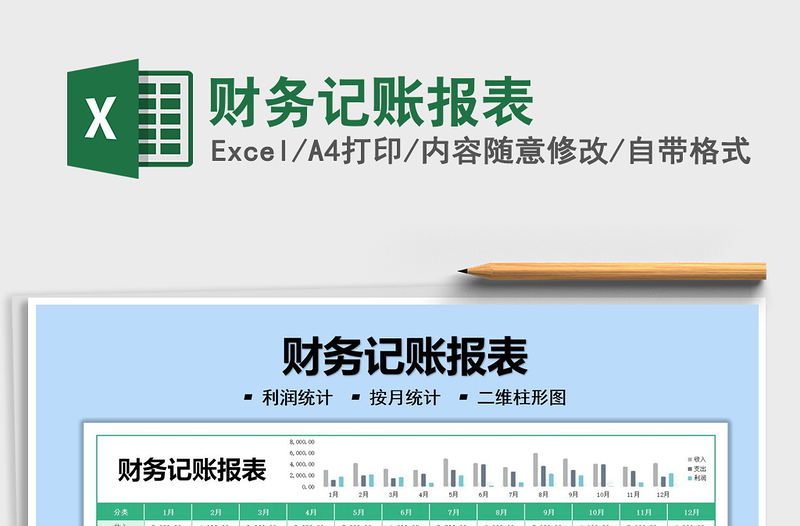 2022财务记账报表免费下载