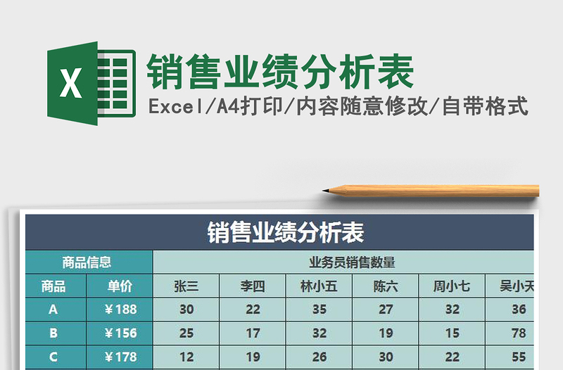 2021年销售业绩分析表