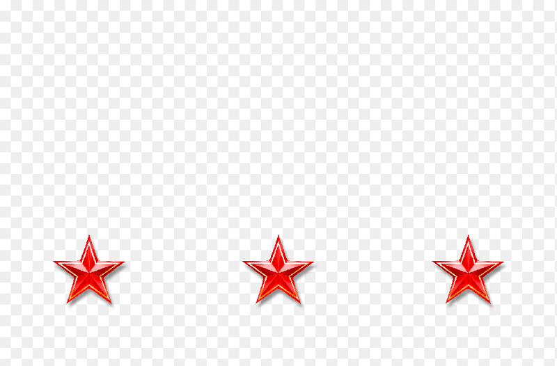 红色五角星装饰免抠元素