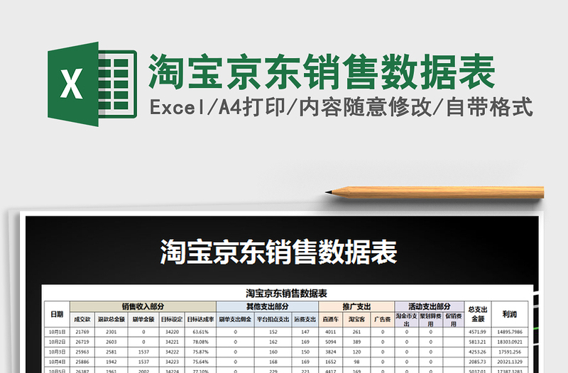 2021年淘宝京东销售数据表