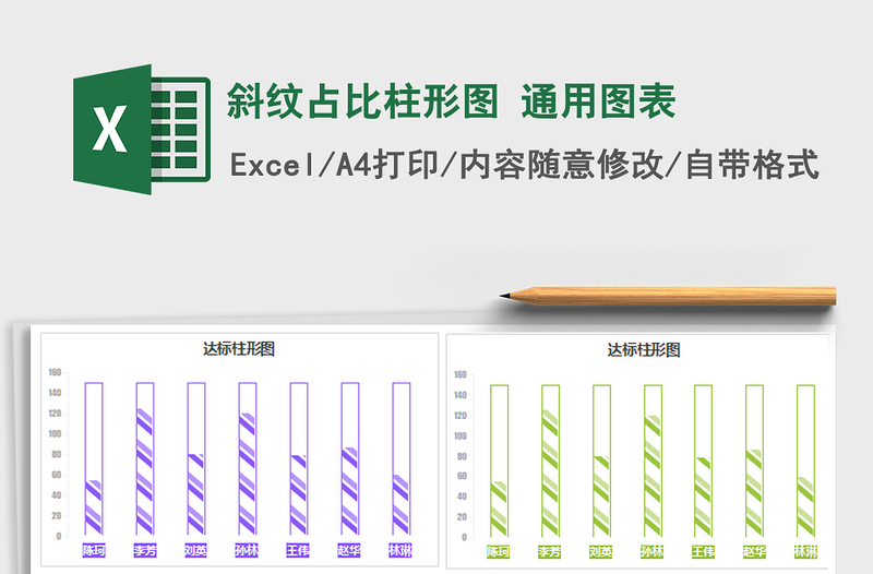 2022年斜纹占比柱形图 通用图表